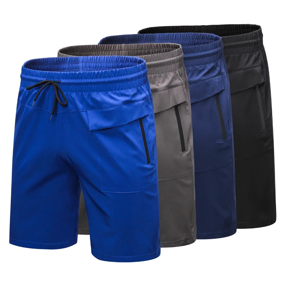Новые спортивные мужские эластичные штаны для бега трусцой на молнии с передним задним карманом