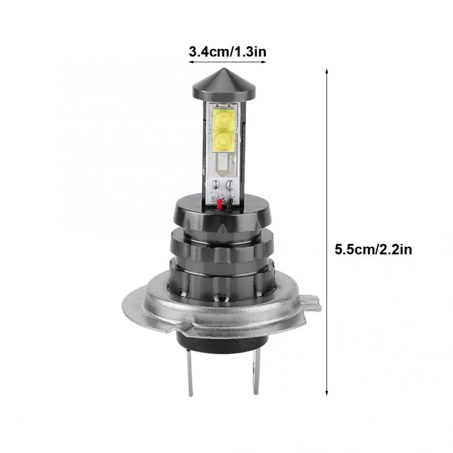 1 шт. 20 Вт H7 высокое Мощность светодиодный передние противотуманные фары дневные фары лампы для фар 12 V-24 V 6500k 320 градусов