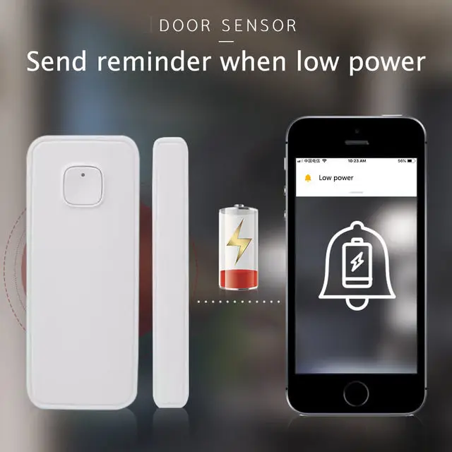 

Tuya Smart Life Wifi Smart Door Sensor Wireless House Home Security Window Alarm Works With Alexa Google Home IFTTT