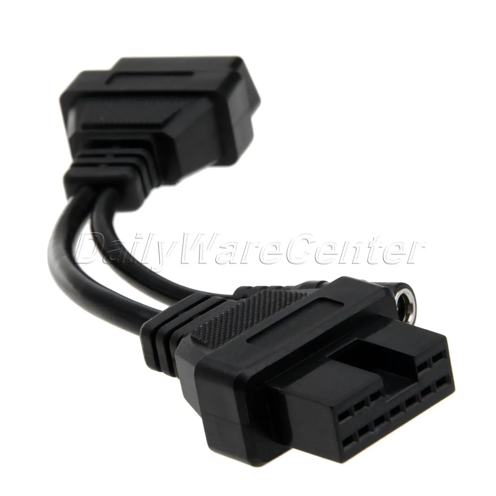 For Mitsubishi 12Pin to 16Pin OBDII 2 Connector OBD Diagnostic Adapter Car Cable Car Diagnostic Tools OBD Cable for Mitsubishi