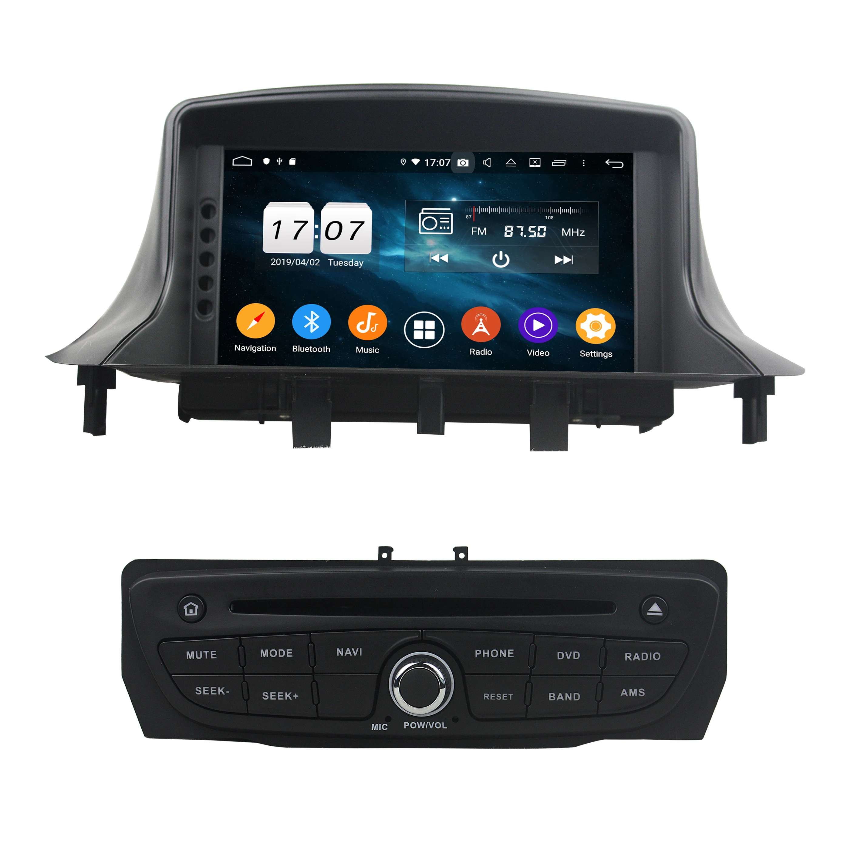 Flash Deal Android 9.0 Octa Core 7" Car Radio DVD GPS for Renault Megane III Fluence 2009-2016 With 4GB RAM Bluetooth WIFI USB 32GB ROM 1
