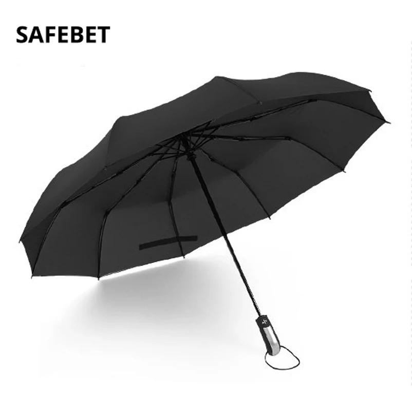 10K folding full automatic big rain umbrella woman windproof Outdoor