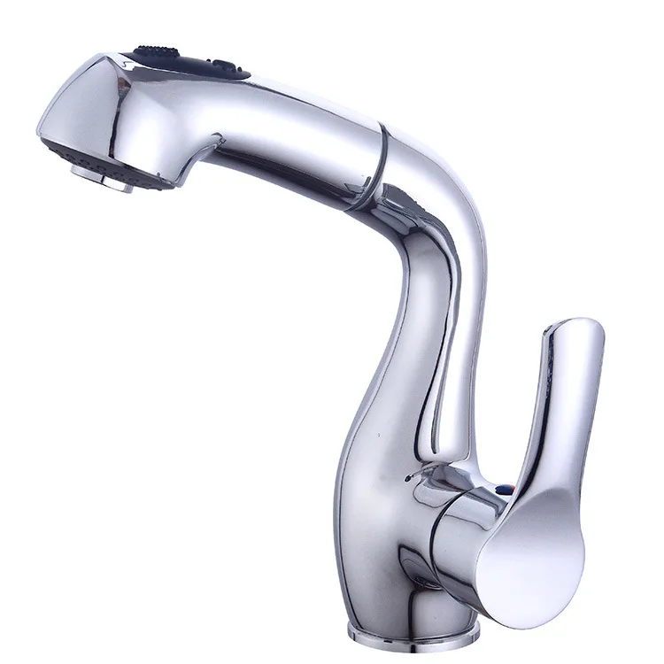 

Kitchen Faucet Pull Out Chrome Faucet Pull Down Tap Sprayer Nozzle Water Sink Mixer Tap Bathroom Faucet Lt44