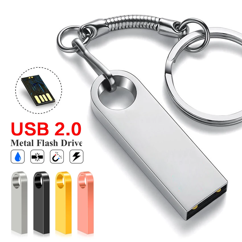Горячая Распродажа USB флеш накопитель Кле 16 ГБ 8 Memoria 2 0 металлический Флешка 32 Гб 64