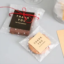 100 пакет прозрачный пластиковый пакет для конфет печенья Подарочная сумка скраб OPP День Рождения сладкий подарок в сумочке коробка