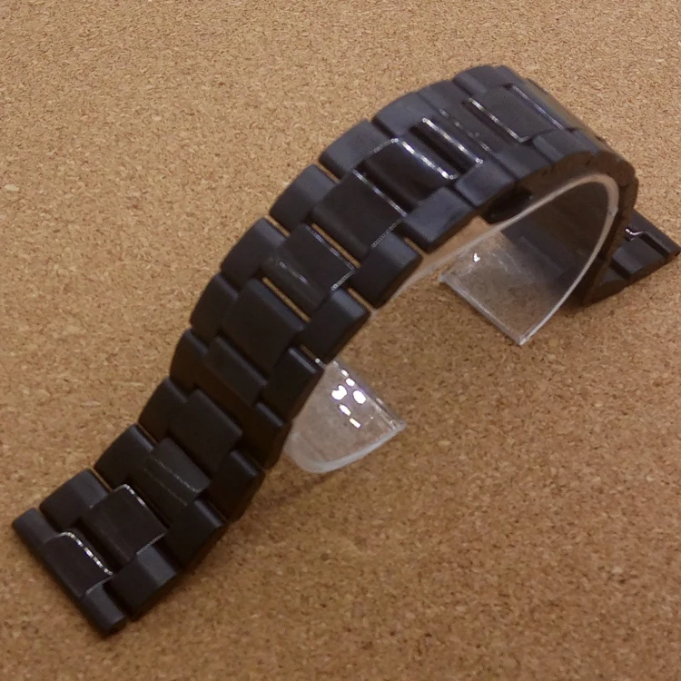 

Black Stainless Steel Watch Band Strap Mens Straps Metal watch Bracelet 18mm 20mm 22mm men's watchbands fit gear s2 s3 fashion