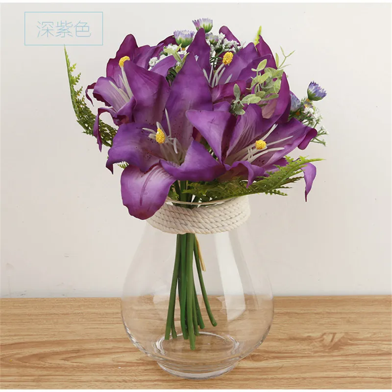 artificial lily flower bouquet