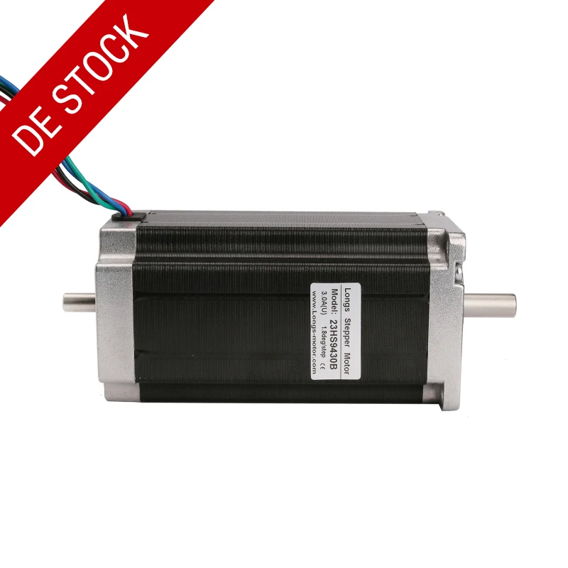 

Free ship from Germany! LONGS Motor 1PC Nema23 Stepper Motor 23HS9430B Dual Shaft 4-Lead 425oz-in 112mm 3.0A Bipolar CE ISO ROHS