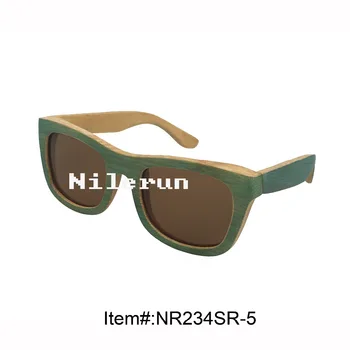 

handmade green bamboo sunglasses