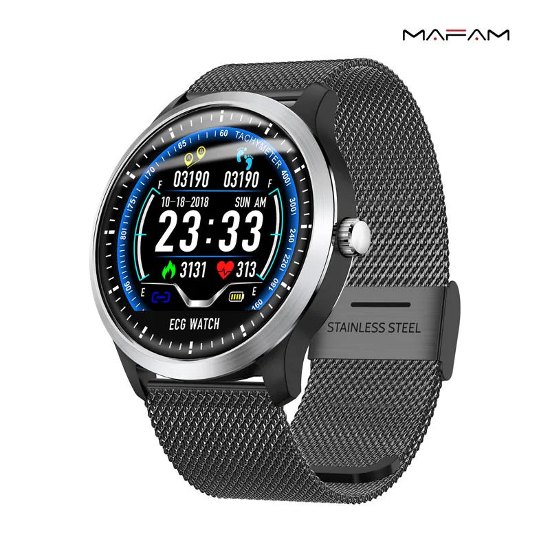 N58 электрокардиограмма Смарт браслет часы для мужчин Android ECG + Ppg ecg hrv отчет