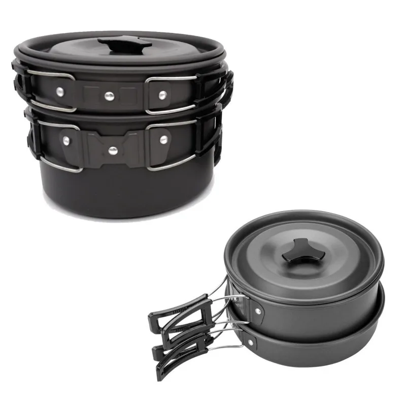 Portable Outdoor Tableware Kit,Camping Pot Pan Kettle Set,Aluminum Alloy Cookware Teapot,Cooking Tool for Picnic BBQ Accessories Portable Outdoor Tableware Kit,Camping Pot Pan Kettle Set,Aluminum Alloy Cookware Teapot,Cooking Tool for Picnic BBQ Accessories