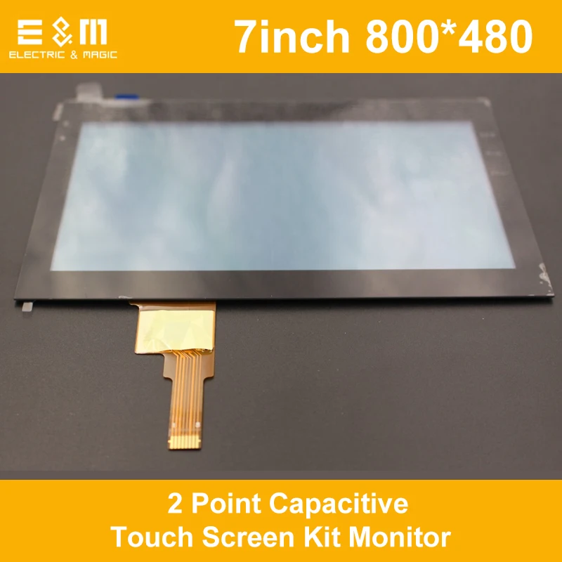 

7 inch 800*480 IPS 2 Point Capacitive Touch Screen Kit Monitor FT5406 Drive Set Gorilla Glass LCD