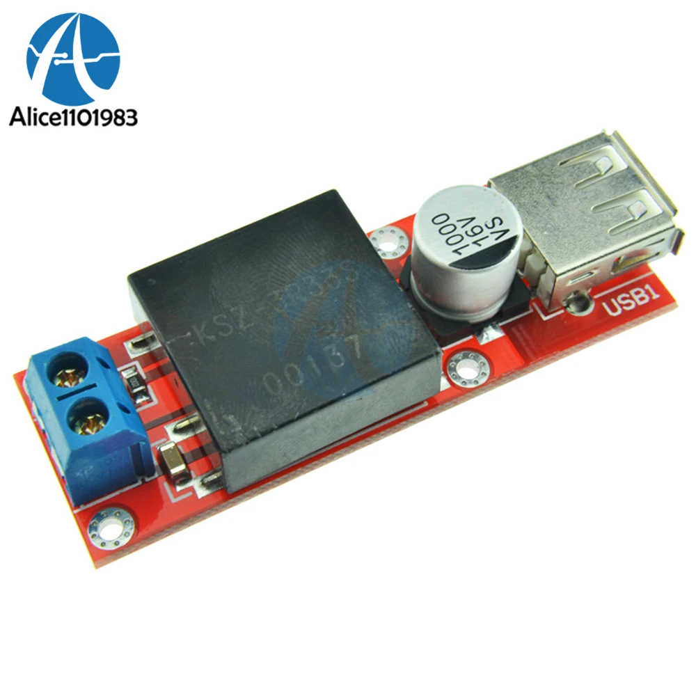 

DC 7V-24V to 5V 3A Buck KIS3R33S 5V USB than Step Down Module For Arduino Non-isolated Buck Overcurrent Protection Board 340KHz