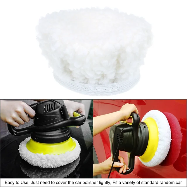 Bonsicoky 6 PCS Car Polishing Bonnet Buffing Pads - Lamb Fleece Covers For 5-6 Inch Polishers - View #8