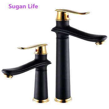 

Sugan Life New Basin Faucet Contemporary Bathroom Faucet Painted Brass Single Handle Single Hole Hot and Cold Faucet Deck Assemb