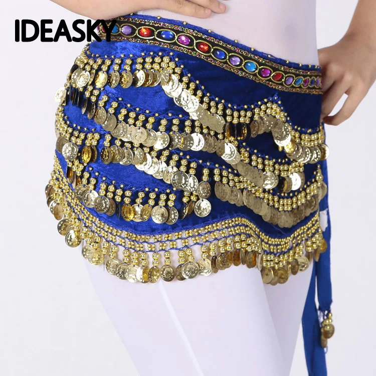 New Belly Dancer Hip Scarf Hip scarf belt Fringe Sequin & Coin Indian Costume