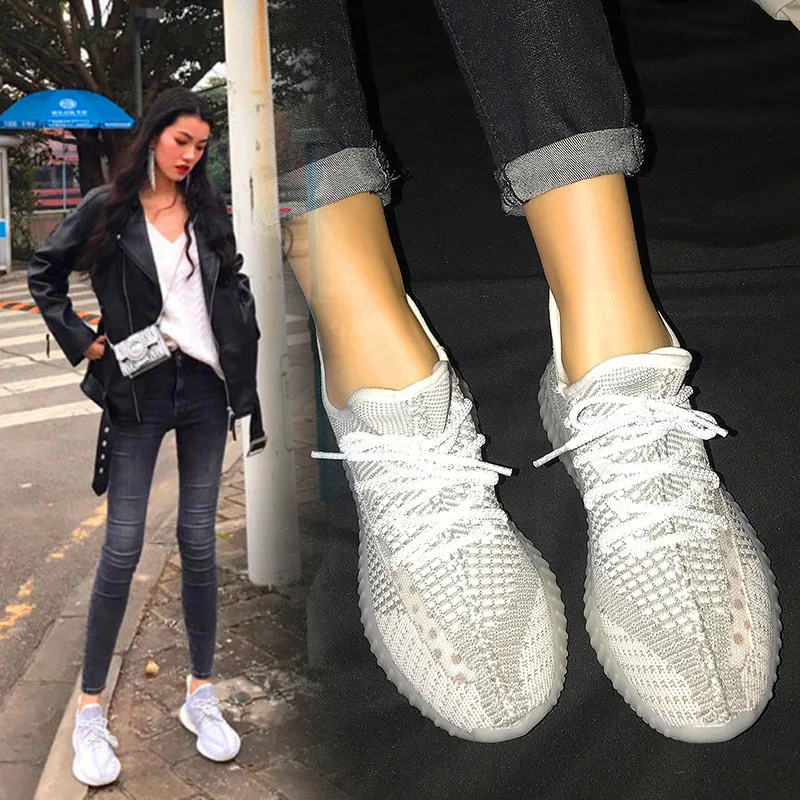 

Women White Sneakers Short nail Shoes Women Glowing High Quality Casual Flats -up Fashion Female Torridity Vulcanize Shoes