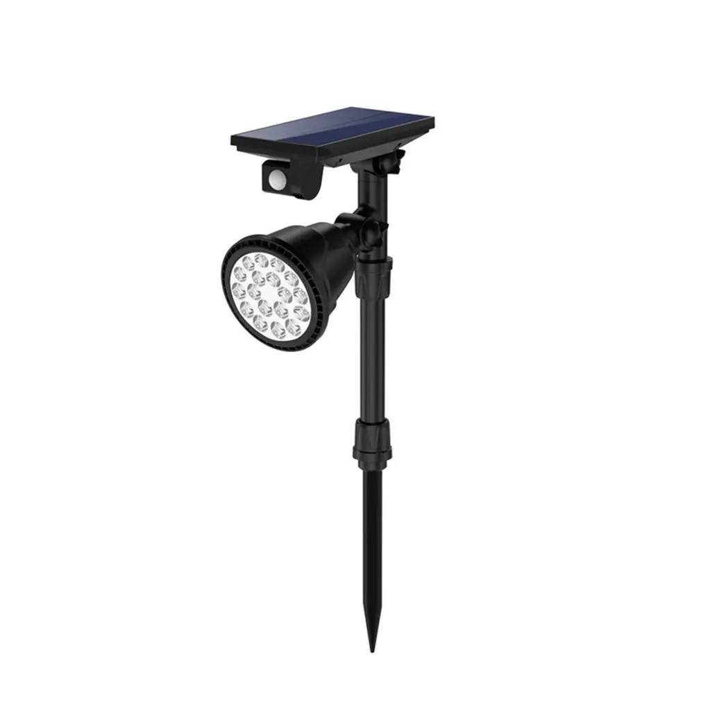 Светодиодный солнечный прожектор Водонепроницаемая садовая лампа ...