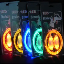 1 Pair Led Light Luminous Shoelace Glowing Shoe laces Glow Stick Flashing Colored Neon Shoelace chaussures 2017 led shoelace