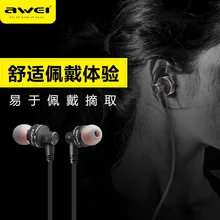 AWEI 10TY ужин бас наушники с микрофоном Mp3 наушники 50 шт./лот