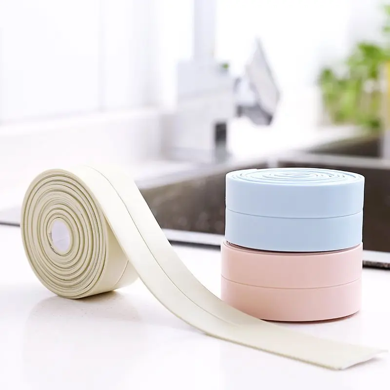 WHISM Stove Gap Mildew Resistant Sticker PVC Art Sealing Strip Sealant Tape Gas Corner Bathroom Bathtub Kitchen Wall Stickers