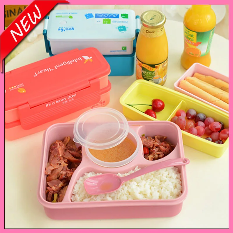 Hot sale lunch box for kids bento box four compartment lunch box food