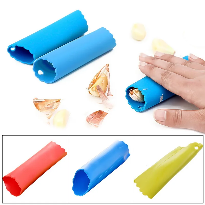 

IVYSHION 1pc Silicone Garlic Peeler Vegetable Peeler Practical Kitchen Tools Useful Garlic Stripper Tube Peeling Garlic Peeling