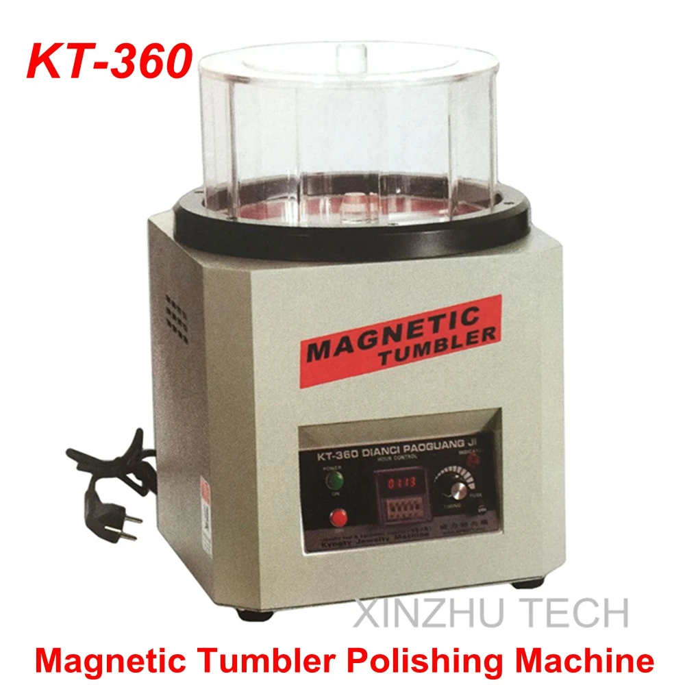 KT 360 Rolling Drum Polishing Machine Jewelry Vibratory Tumbler Barrel