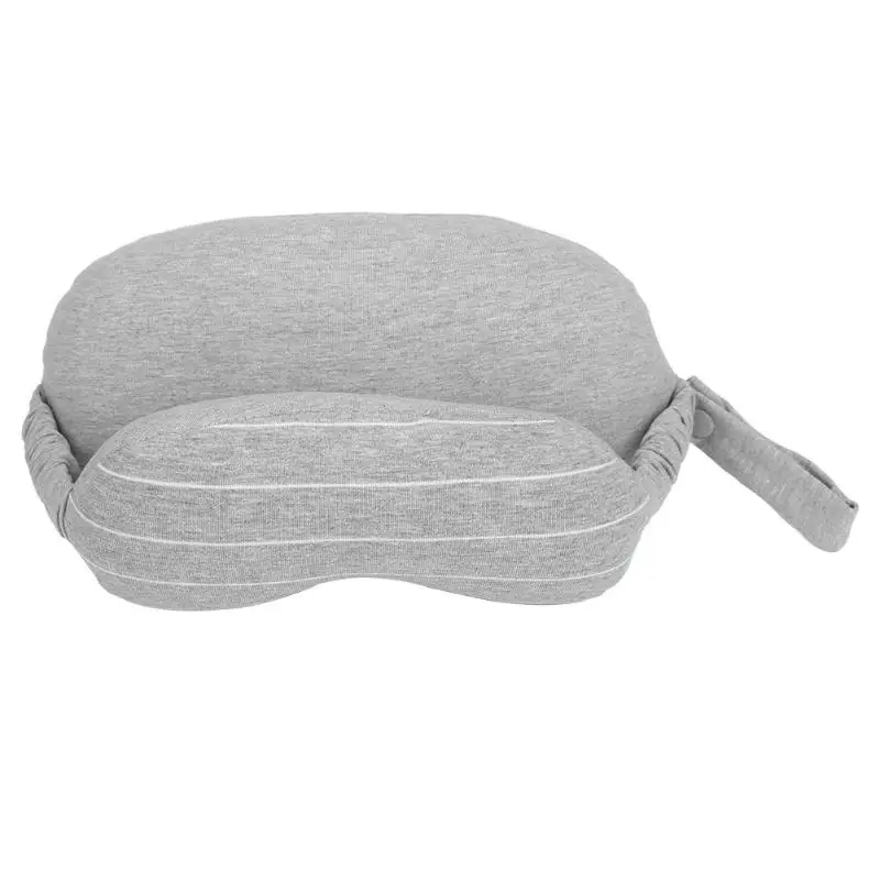 2 в 1 u-образная подушка для путешествий Удобная хлопковая маска для глаз Подушка для сна - Цвет: g