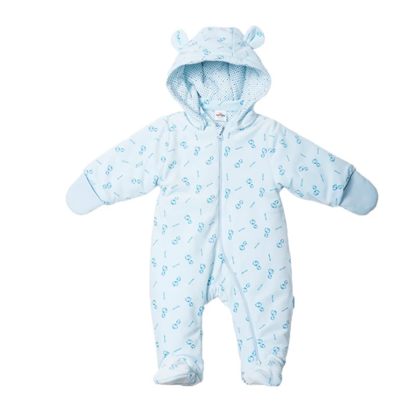 Baby Romper For Boys Girls Spring Winter Jumpsuit Thick Hooded Newborn Bebe Bodysuits Costume Infant Cotton Rompers Clothing Set (3)