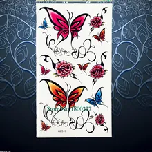 Lace Butterfly Sexy Products Temporary Tattoo Roses Pattern Women Summer Style Tattoo Stickers PGF241 Kids Body Arm TAttoo paste