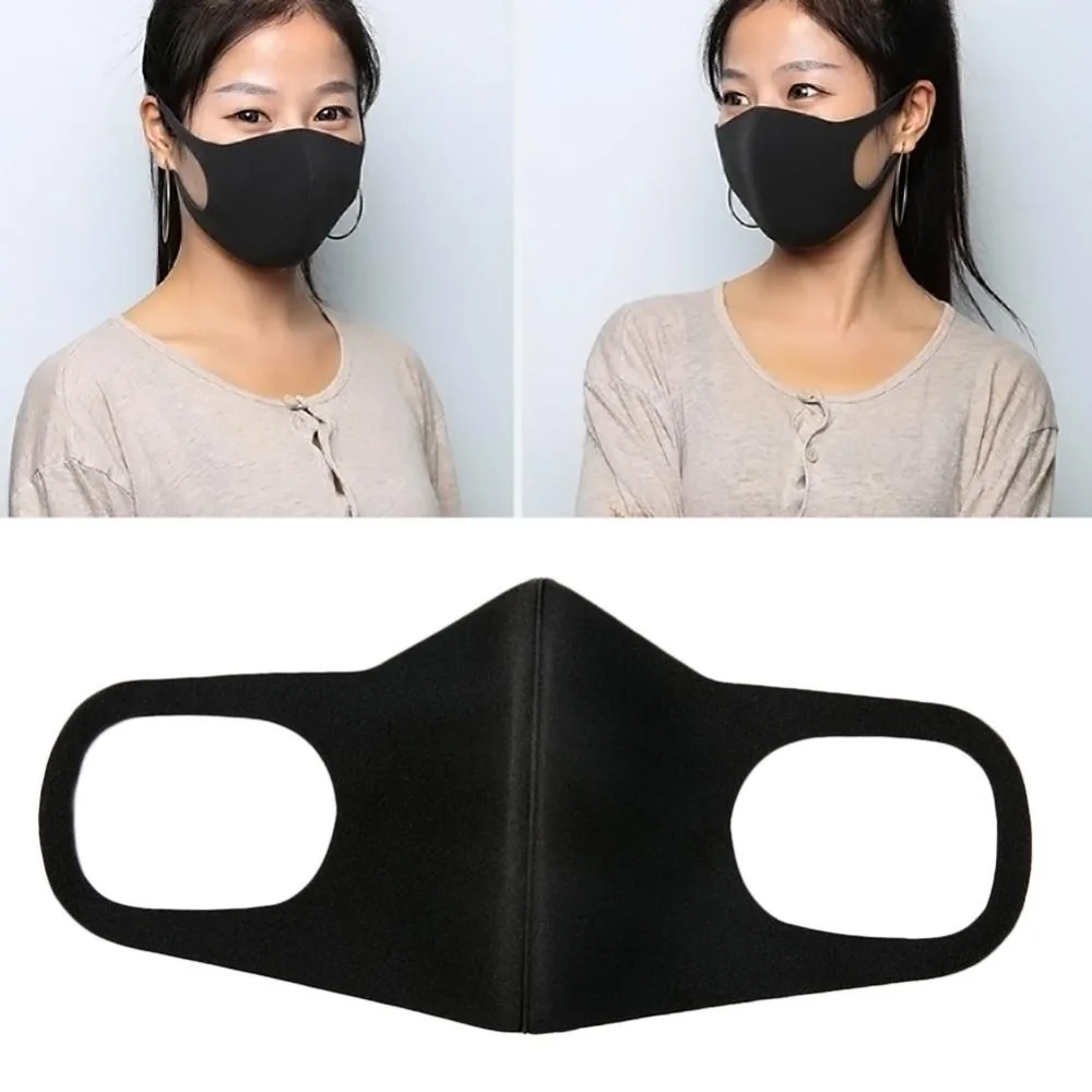 Маска для рта РМ2, 5, анти-Дымчатая черная пыль, фильтр для носа, Ветрозащитная маска для лица, ткань для заглушенных бактерий, гриппа, тканевый респиратор