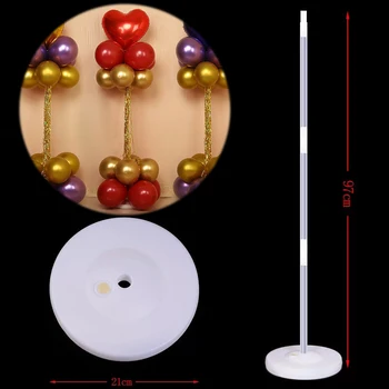 

Balloon Column Stand Kits Clear Plastic Tube Balloon Arch Stand Base Holder Centerpieces DIY Accessory Wedding Supplies JL0043