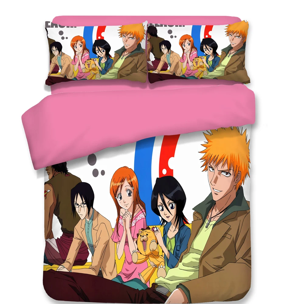 Anime Bleach Duvet Cover Set Comforter Bedding Sets Luxury Manga Kawaii