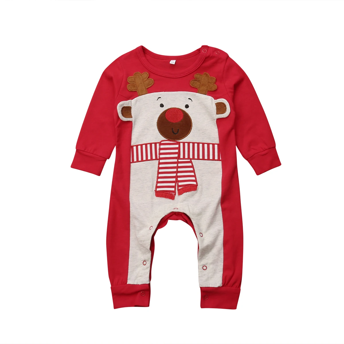 Cotton Newborn Infant Reindeer Baby Boys Romper Jumpsuit