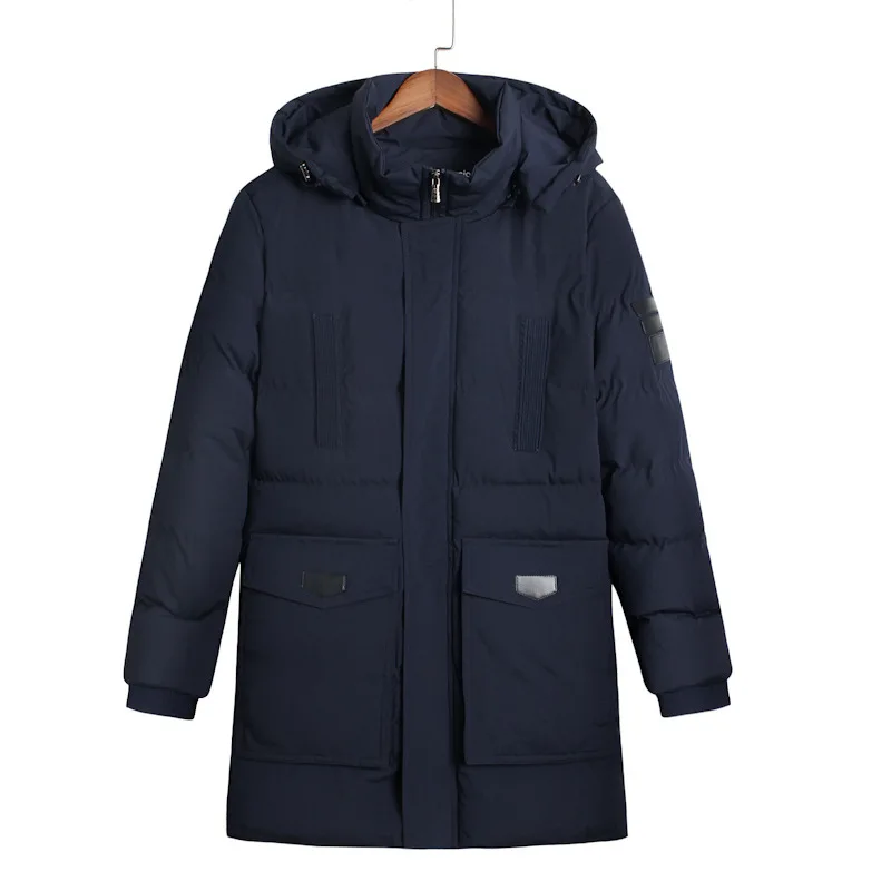 

Plus Size L-8XL Men Winter Jacket Men Hooded Outwear Coat Thick Padded Parka hombre invierno Zipper Slim Warm Men Clothing 685