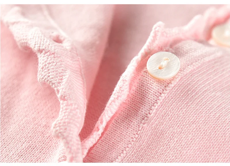 Sweet Flower Baby Sweater Ruffles Baby Girls Cardigan Long Sleeve Knitted Kids Sweater For Girl Spring Autumn Baby Girl Clothing (8)