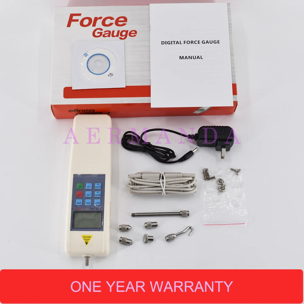 

Pull Push Force Gauge Digital Dynamometer 2-500N Force Gage Tools and Equipment HF-50 HF-100 HF-200 HF-300 HF-500
