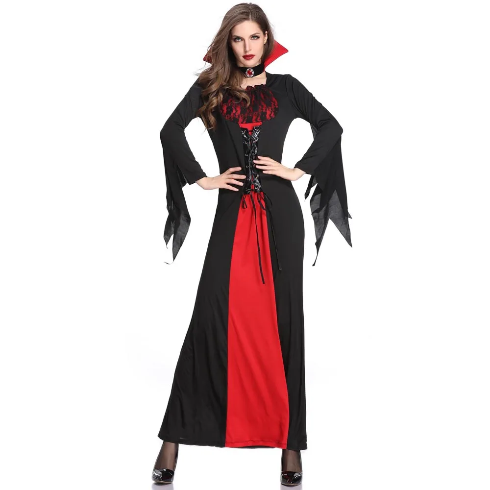 Sexy Vampire Halloween Noble Queen Vampire Costume Women Vampire