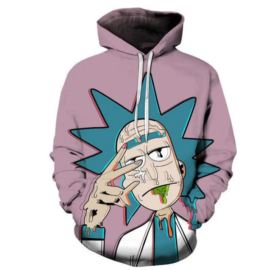 

3D Print Anime Rick and Morty Rick Morty Doctor Sweatshirt Hoodie Cosplay Costume New