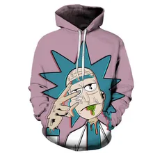 3D Print Anime Rick and Morty Rick Morty Doctor Sweatshirt Hoodie Cosplay Costume New new anime rick and morty backpack anime bags student oxford schoolbags