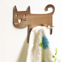 Очаровательная мультяшная кошка настенный крючок декоративная настенная вешалка под пальто держатель сумки полезные Крючки для подвешивания и аккуратности