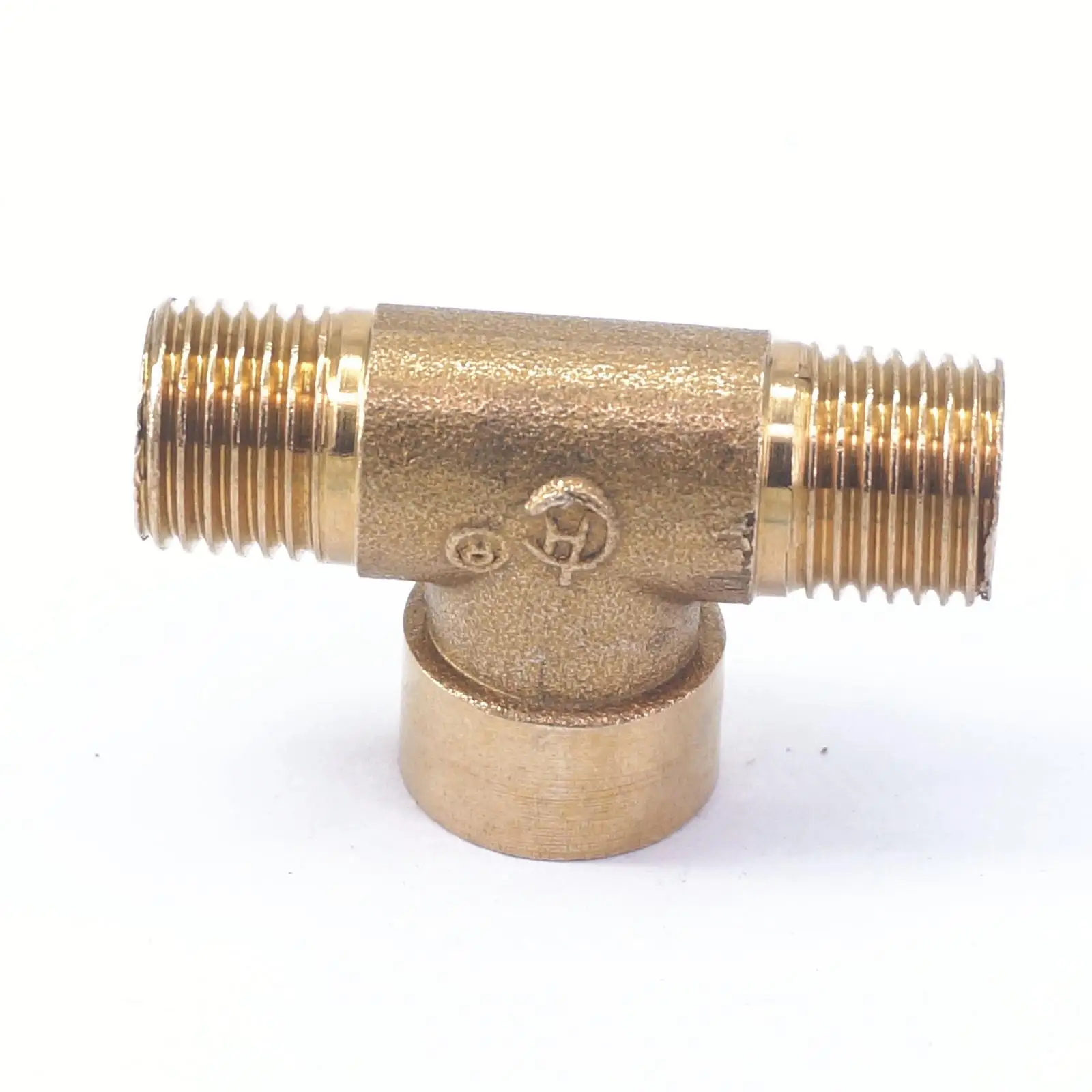 LOT 2 Tee 3 Way Brass Pipe fitting Connector 1/4" BSP Female x 1/4" BSP
