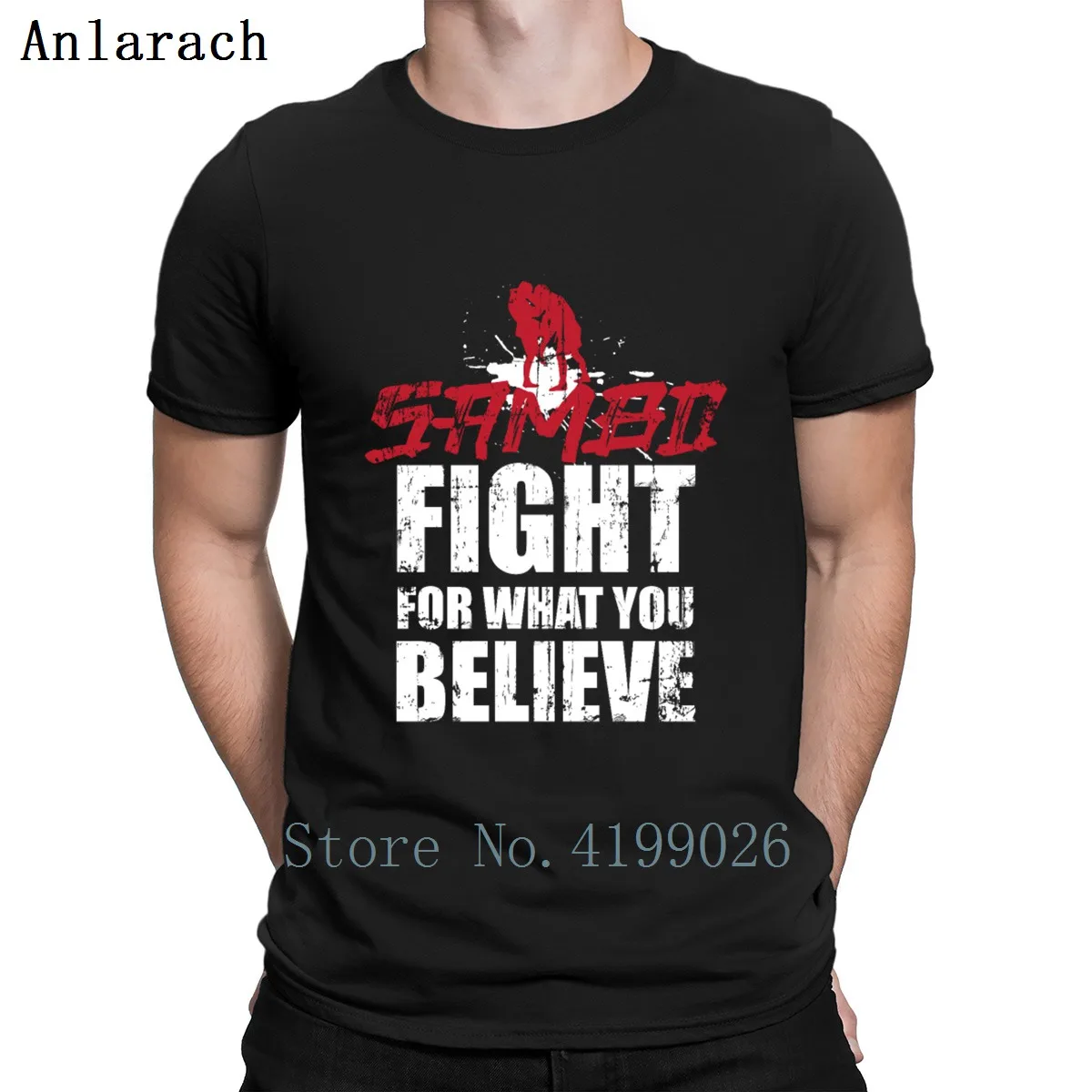 

Sambo Fight for what you believe Big size T Shirt Kawaii Cotton Summer Designs S-5xl Fitness Unique Funny Casual Shirt