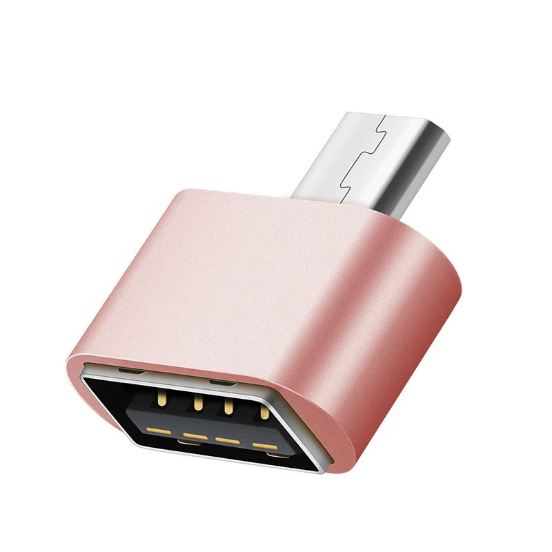 Микро USB OTG к USB адаптер для samsung Xiaomi huawei конвертер камера планшет MicroUSB Мужской OTG к USB Женский адаптер - Цвет: Красный