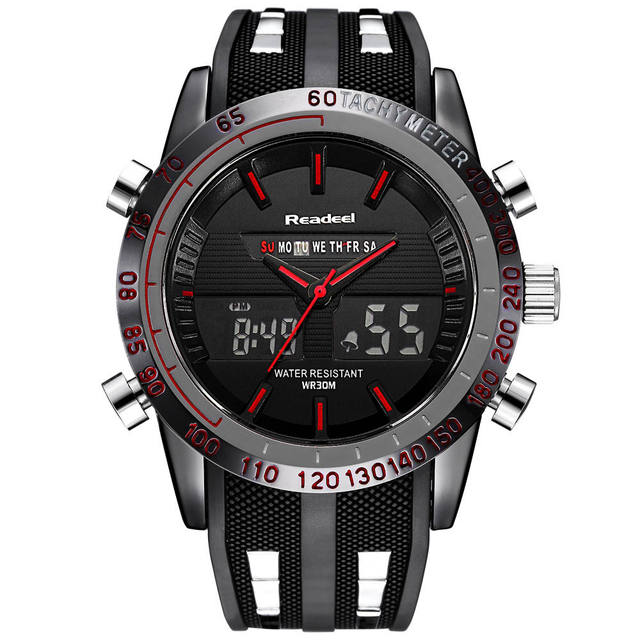 Luxury Brand Watches Men Sports Watches Waterproof LED Digital Quartz Men Military Wrist Watch Clock Male Relogio Masculino 2018