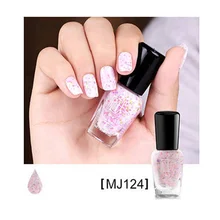 Нетоксичный замачивающий лак для ногтей на водной основе с блестками Гель для ногтей для детей беременных женщин 8 мл