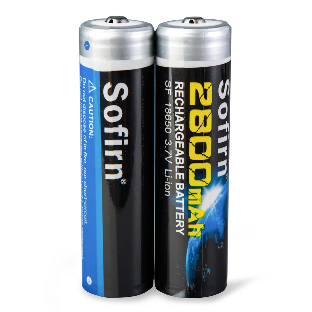 Sofirn аккумуляторная батарея 18650 2800mAh литиевая батарея 3,7 V Li-Ion с PCB предварительно заряженной батареей для светодиодный фонарик батареи