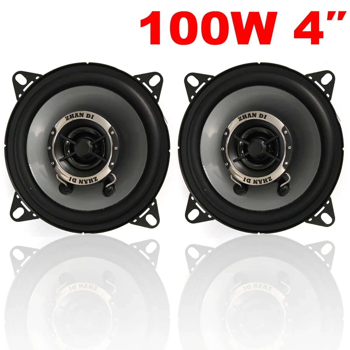 KROAK 2PCS 4 Inch 10cm Car Coaxial Speakers /Car Tweeters Dual Cone Coaxial Car Van Front Rear