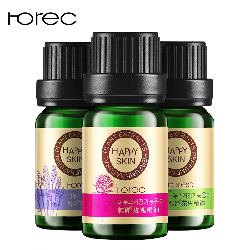 

ROREC Rose Tea Tree Lavender Oil-Control Compound Essential Anti -Acne Skin Care 100% Natura Plant Whiteing Repair wrinkles Oil